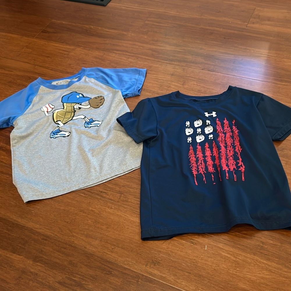 Lot of 2 Under Armour size 6 shirts
